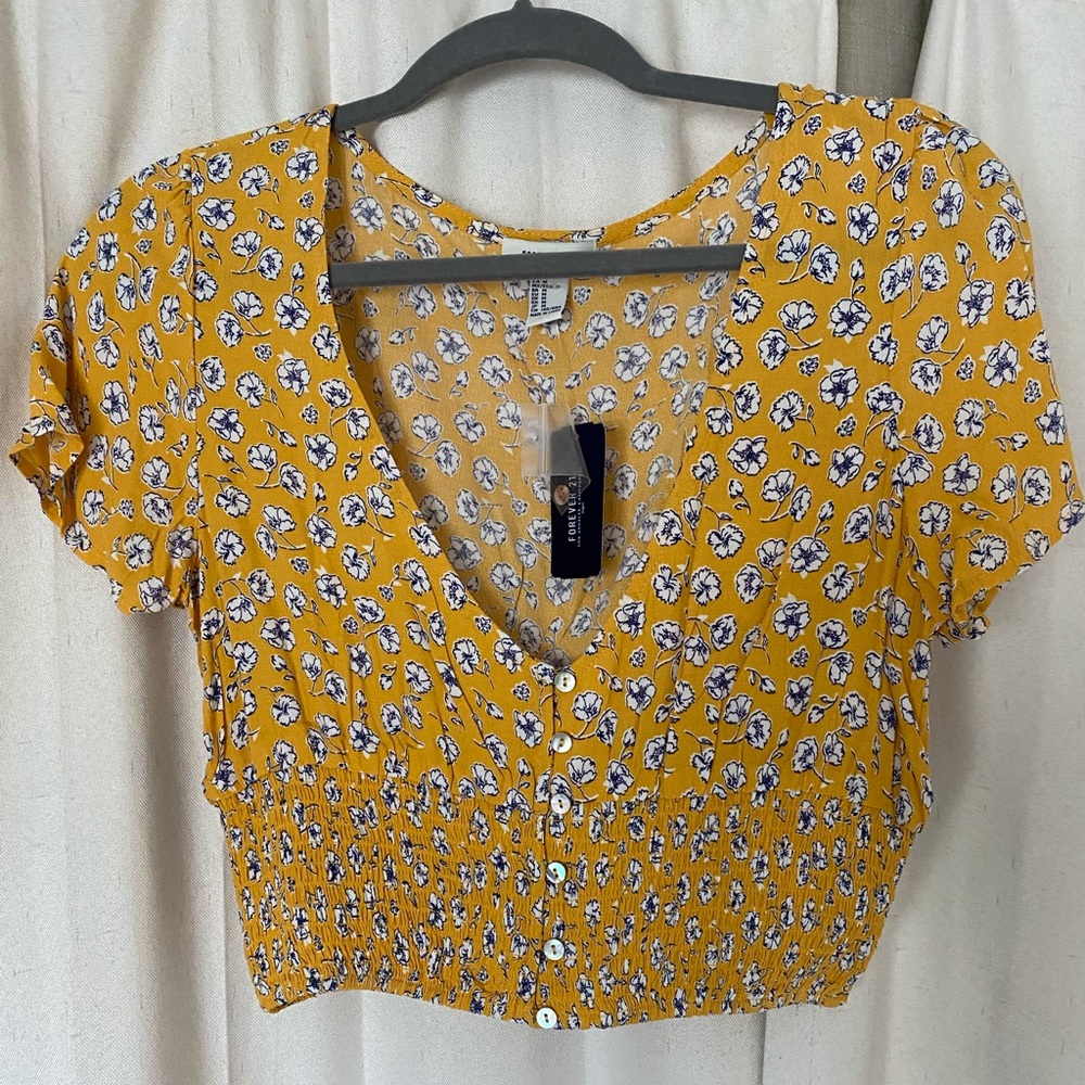 Flower crop top